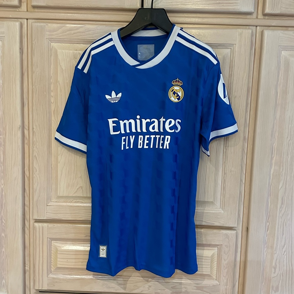 Adidas real madrid blue soccer jersey